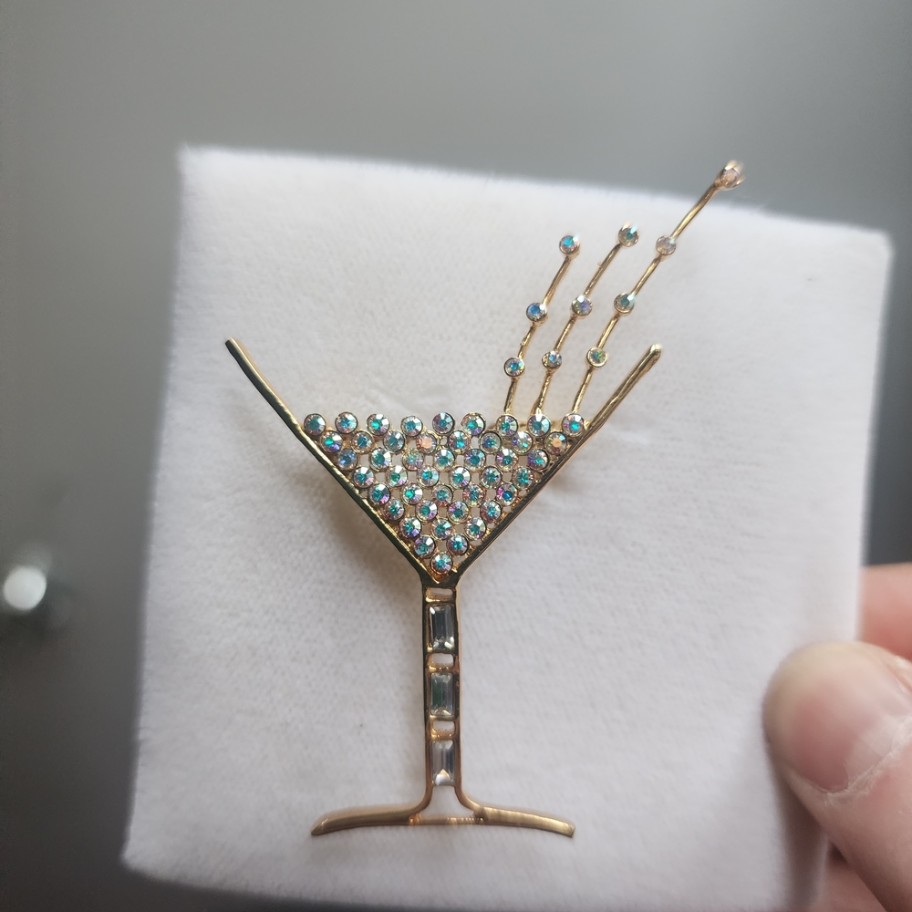 Vintage Fifth Avenue Martini Brooch